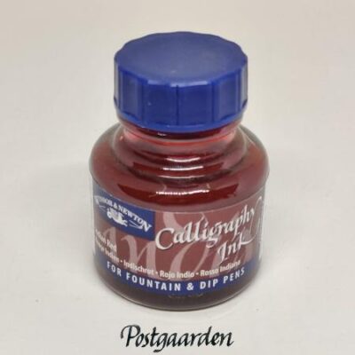winsor & newton Indian red 1111317 calligraphy ink kalligrafiblæk - postgaarden.com