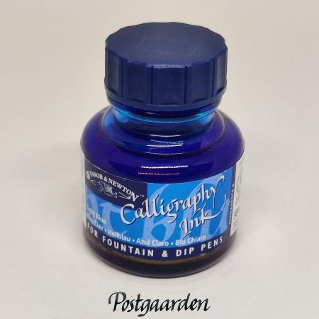 winsor & newton light blue 1111350 calligraphy ink kalligrafiblæk - postgaarden.com