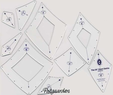 Giant Dahlia - Template set - Marti Michell