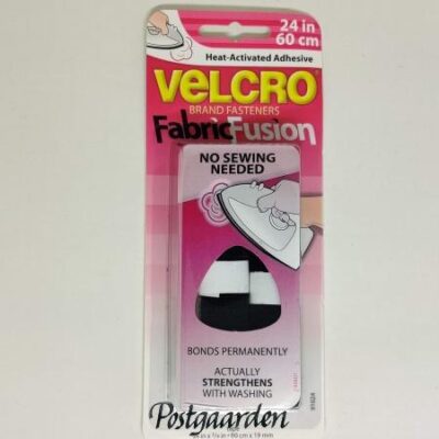 velcro burrebånd sort stryges - postgaarden.com