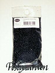 Voksperler 3 mm Sort