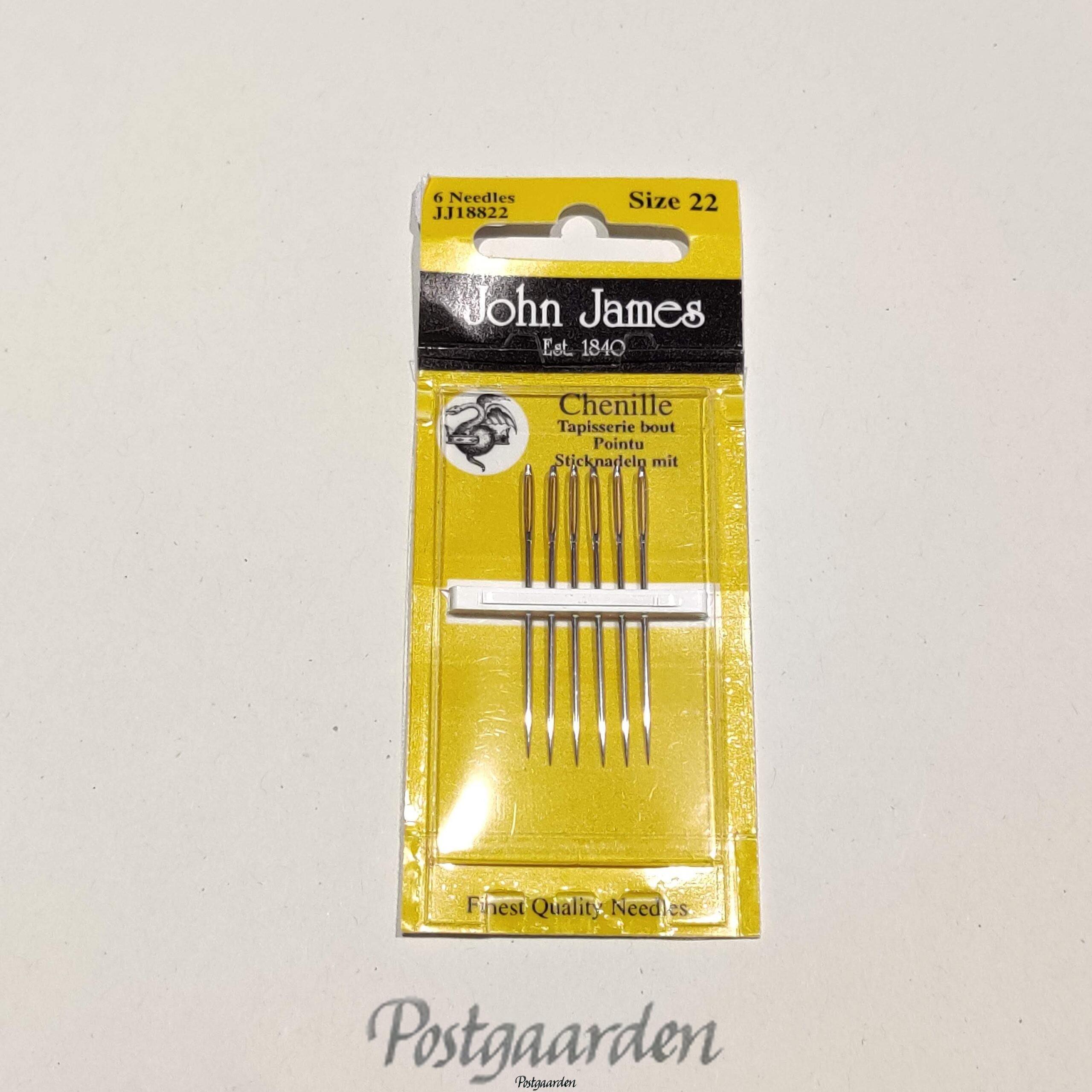 Chenille - Båndbroderi synåle str. 22 - John James