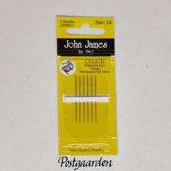 Chenille - Båndbroderi synåle str. 24 John James