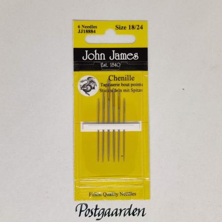 Chenille - Båndbroderi synåle 18/24 John James