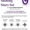 Sashing Star Sæt - Marti Michell - patchwork skabeloner
