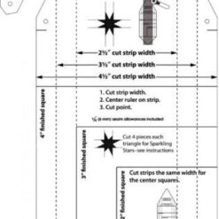Sashing Star Sæt - Marti Michell - patchwork skabeloner