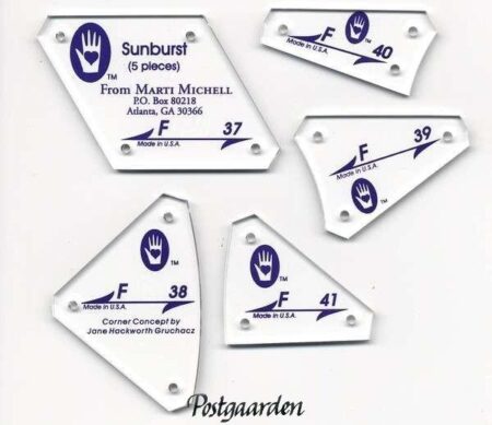 Sunburst Block - Skabelon Sæt F - Marti Michell