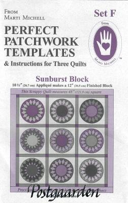 Sunburst Block - Skabelon Sæt F - Marti Michell