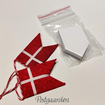 Flag pap skabeloner 100 stk. patchworkkartonFlag pap