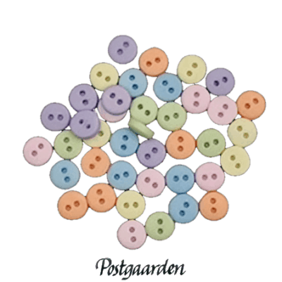 BG1348 Pastel mini knapper - postgaarden.com