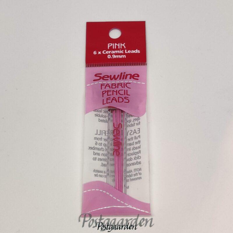 Pink 0,9 mm keramisk bly til Fabric Pencil fra Sewline