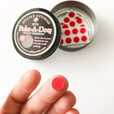 poke a dots sticky thimbles selvklæbende fingerbøl