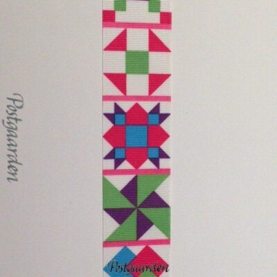 Bånd med patchwork blokke