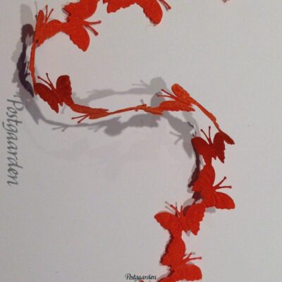 Orange sommerfugle i bånd