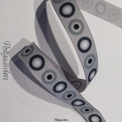 Gråt bånd med cirkler