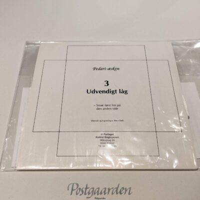 firkantet æske str. 3. Papdele til at lave æsken - postgaarden.com