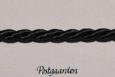 Mørk grå 4 mm kordel