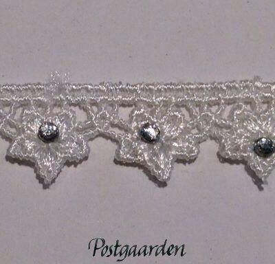 Råhvid blonde med sten