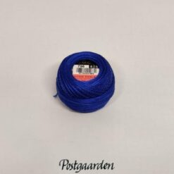 DMC 8 perlegarn 796 blå broderi - postgaarden.com