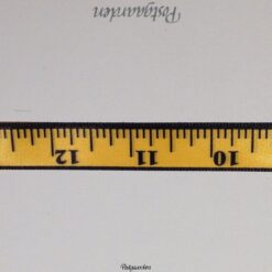 Gul satinbånd med inch