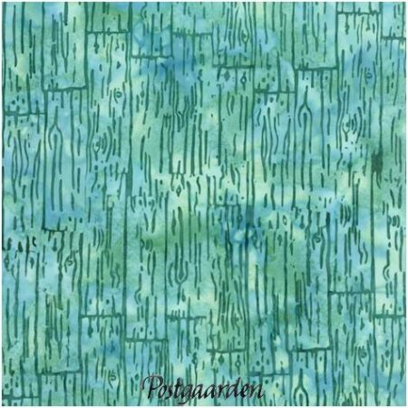 7033 - Lys tyrkis patchworkstof med "trægulv" Bali/Batik