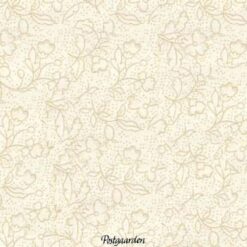 7104 Råhvid m. beige grene patchworkstof