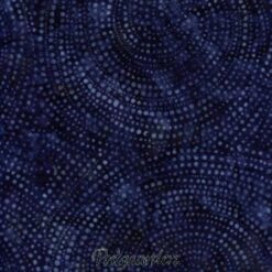 7109 Mørkblå med prikker bred-bagbeklædning Bali/Batik patchworkstof