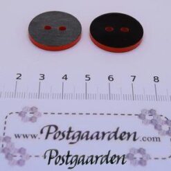 Dobbeltsidet knap - Orangerød