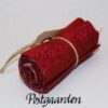Rød stofrulle - 5 stk. 8 x 55 cm til flag patchworkstof