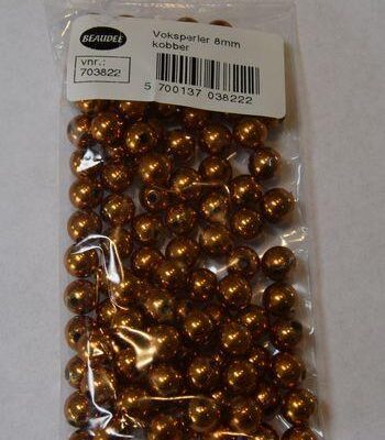 Kobber Perler 8 mm