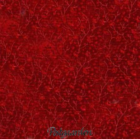 7148 rød med små blomster patchworkstof - postgaarden.com