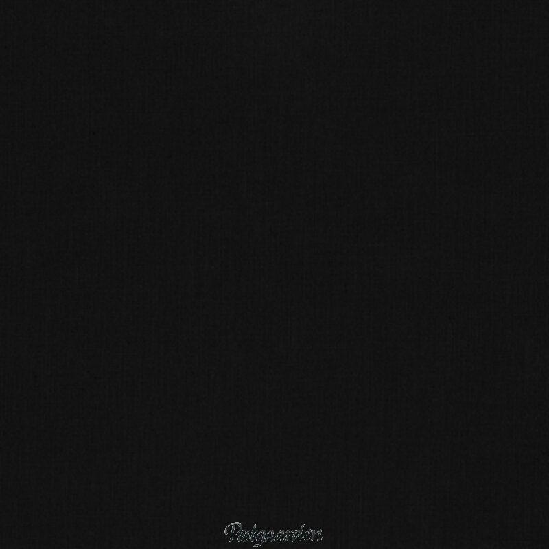 7192 Sort ensfarvet patchworkstof - Kona BLACK