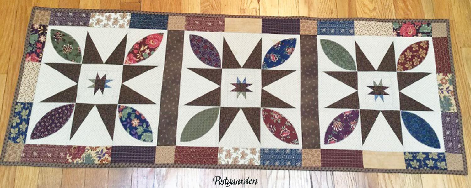 CLPDHE008 Blooming Stars Runner mønster