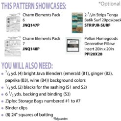 CLPQLT004 Desert Sunset Pillow Set materialeliste