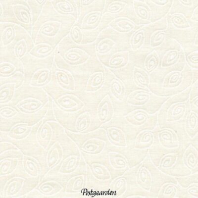 7216 Hvid med grene og blade patchworkstof