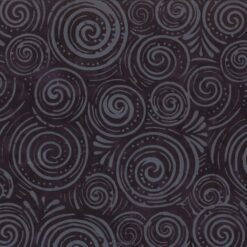 7225 Sort med grå snegle bali batik