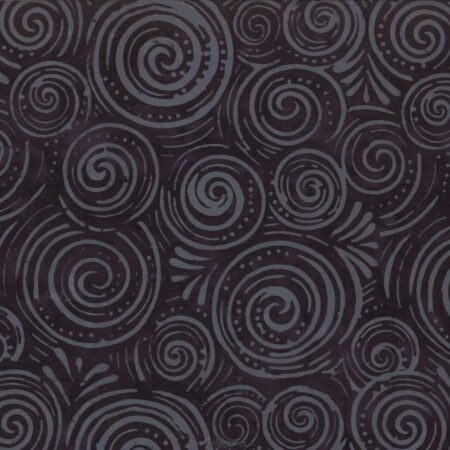 7225 Sort med grå snegle bali batik