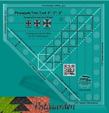 Pinapple Trim Tool Mini - Patchworklineal fra Creative Grids