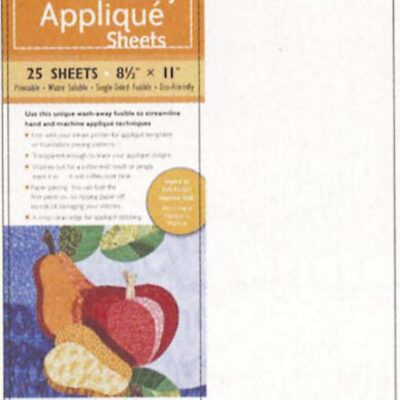Wash-Away Applique Sheets