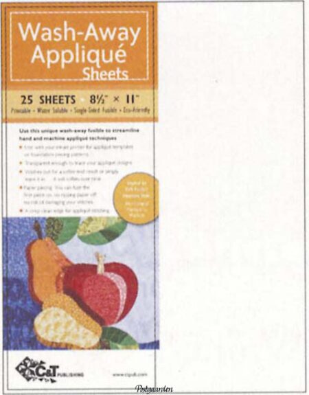 Wash-Away Applique Sheets