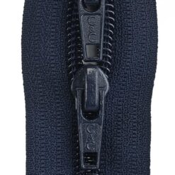 Mørkblå Taskelynlås 55 cm (22")