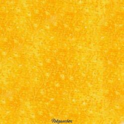 7264 - Gul patchworkstof med gule blomster