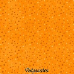 7262 - Orange patchworkstof med prikker