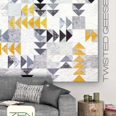 Twisted Geese patchwork mønster - postgaarden.com