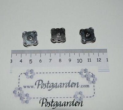 3 magnetknapper sølv 14 mm