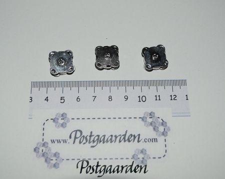 3 magnetknapper sølv 14 mm