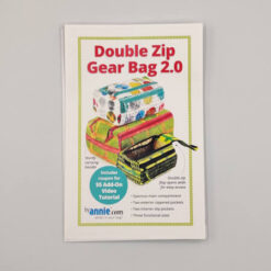 PBA257-2 Double Zip Gear Bag 2 byannie patchwork mønster - postgaarden.com