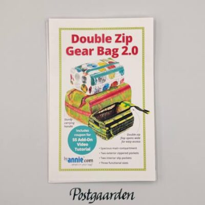 PBA257-2 Double Zip Gear Bag 2 byannie patchwork mønster - postgaarden.com