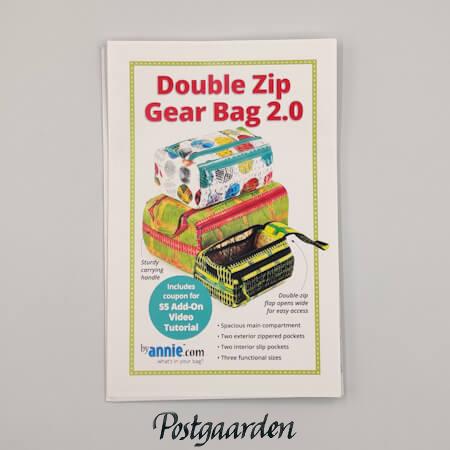PBA257-2 Double Zip Gear Bag 2 byannie patchwork mønster - postgaarden.com