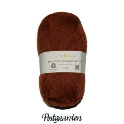 106 - Rust Pure Wool Superwash Worsted Rowan Garn